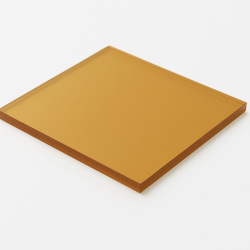 Монолитный поликарбонат 3 мм 2050х3050 коричневый (терракотовый)