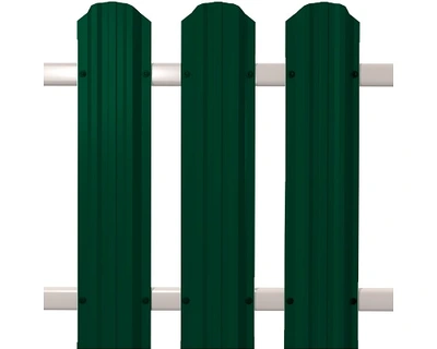 Штакетник полукруглый 0,45 RAL 6005 Зеленый 1,8 м