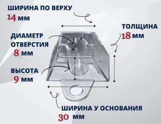 Монтажная подставка под профилированный поликарбонат ''Грека''