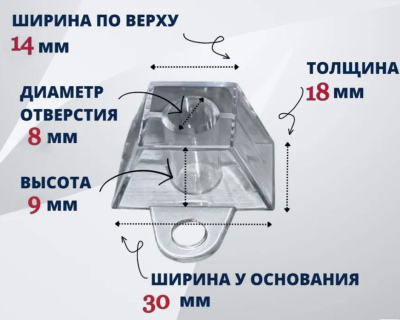 Монтажная подставка под профилированный поликарбонат 