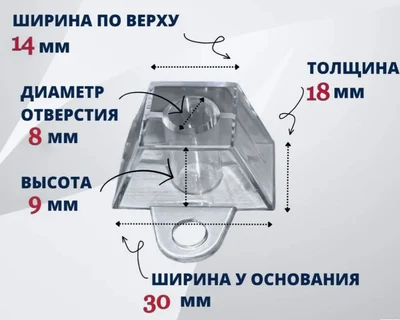 Монтажная подставка под профилированный поликарбонат ''Грека''