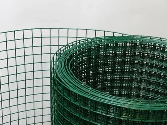 Сетка сварная оцинкованная в ПВХ, рулон 1,5х15 м, яч 100х50 мм, д 1,8(2,2)