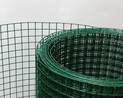 Сетка сварная оцинкованная в ПВХ, рулон 1,5х15 м, яч 100х50 мм, д 1,8(2,2)