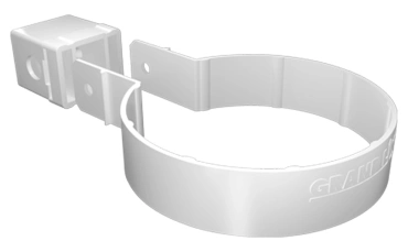 Хомут трубы Kliker ПВХ Grand Line Premium Белый