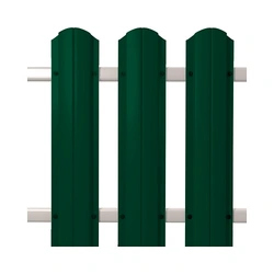 Штакетник металлический Зеленый RAL 6005 1,3 м