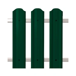 Металлический штакетник М-профиль Зеленый RAL 6005 1,5 м