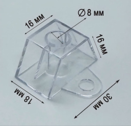 Монтажная подставка под профилированный поликарбонат МП-20