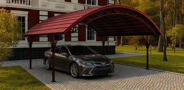 Арочный навес под автомобиль