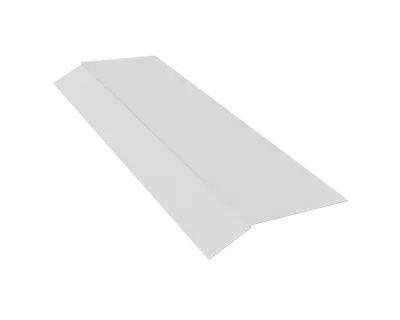 Карнизная планка для кровли 75x70x2000 белая