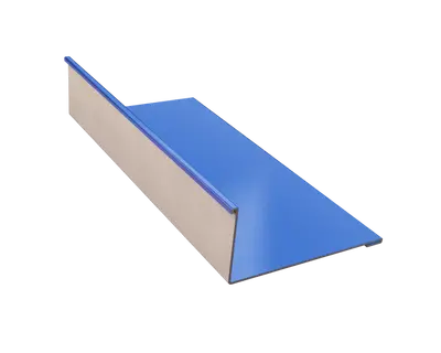 Планка примыкания 50x50x2000 (синий)