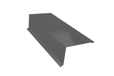 Торцевая планка для кровли 90x100x2000 мм графитовый