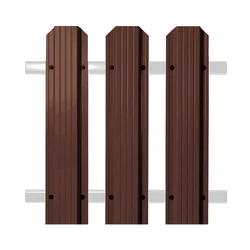 Евроштакетник Кантри Шоколад RAL 8017 1,5 м