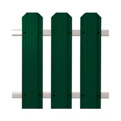 Евроштакетник Кантри Зеленый RAL 6005 1,5 м