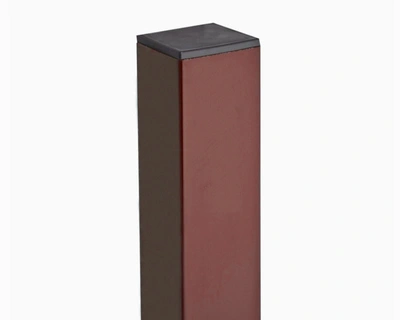 Столб для забора металлический 40x40x2500 коричневый